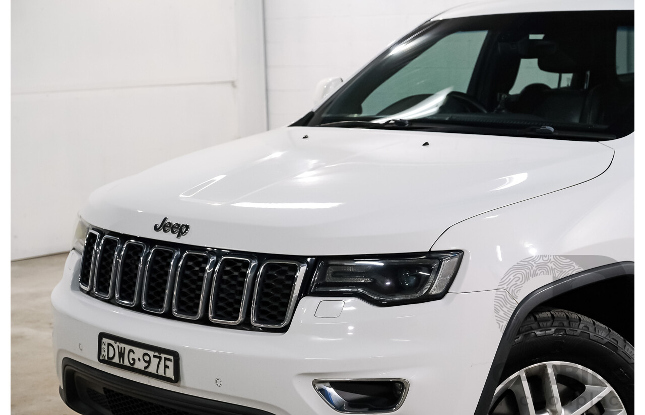 01/2018 Jeep Grand Cherokee LAREDO 4x4 WK MY17 4D Wagon White 3.0L