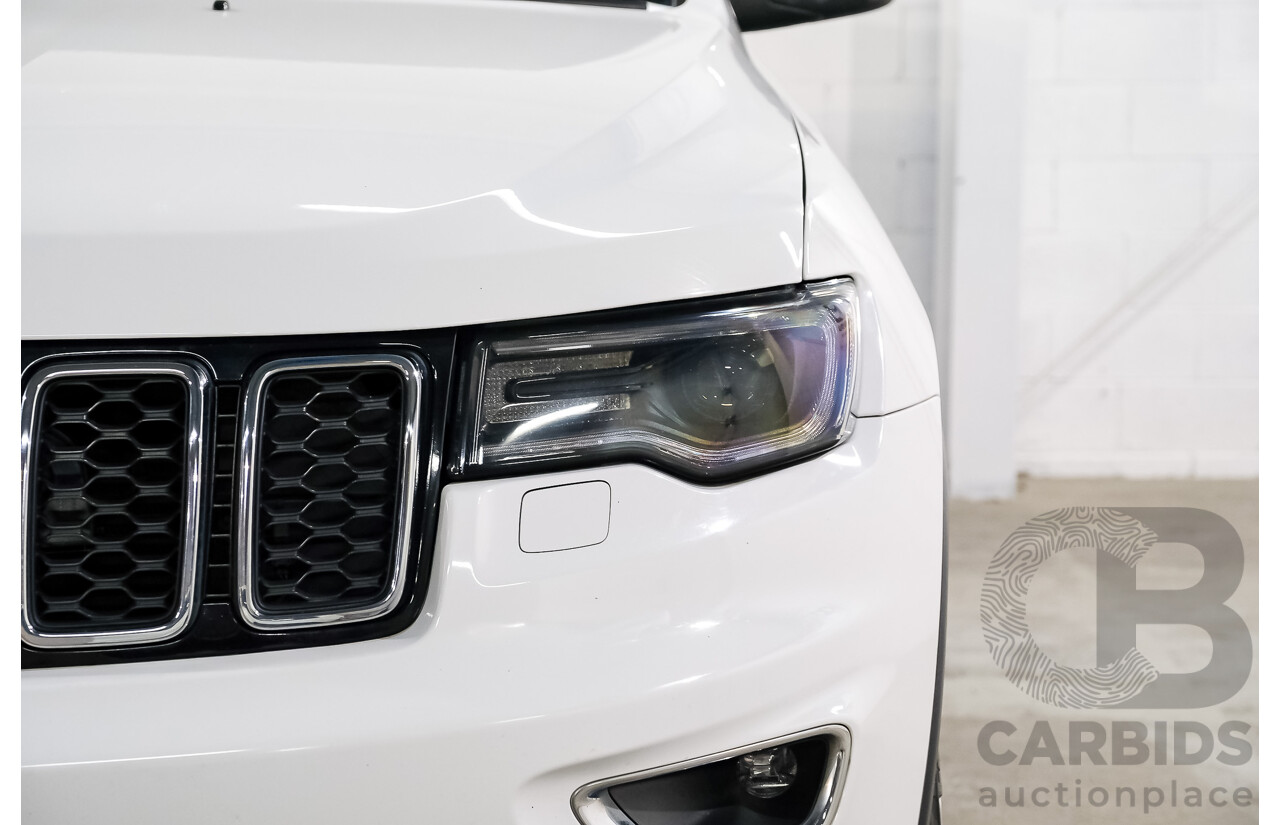 01/2018 Jeep Grand Cherokee LAREDO 4x4 WK MY17 4D Wagon White 3.0L
