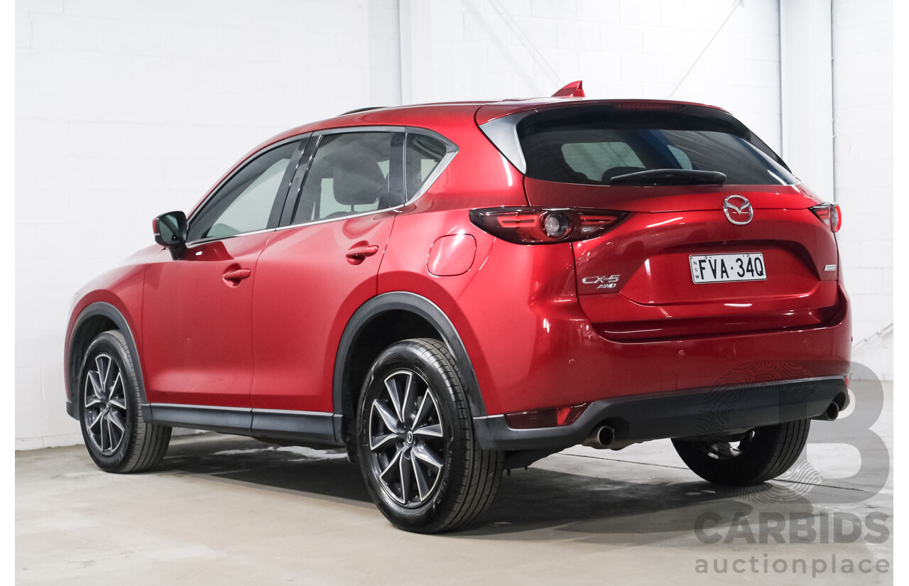 09/2017 Mazda CX-5 GT (AWD) MY17.5 KF Series 2 4D Wagon Red Turbo Diesel 2.2L