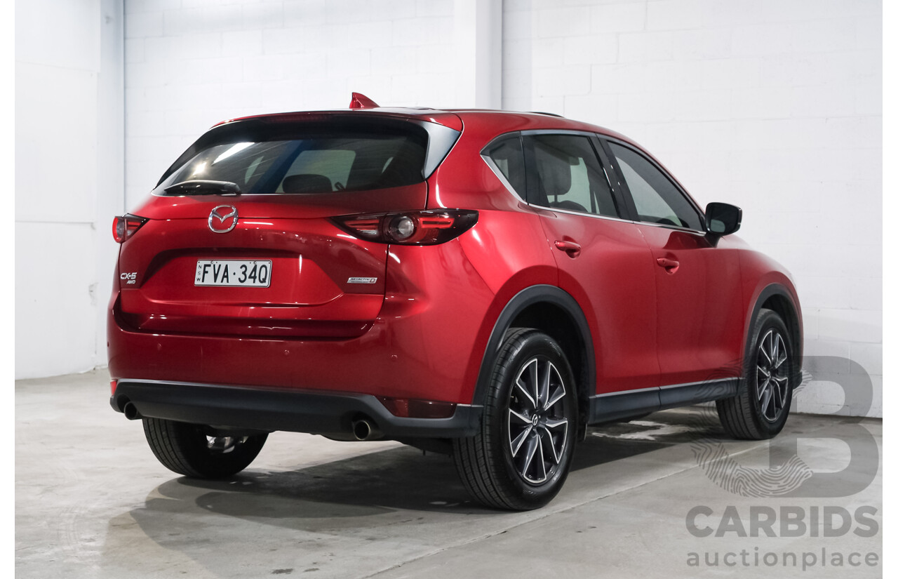 09/2017 Mazda CX-5 GT (AWD) MY17.5 KF Series 2 4D Wagon Red Turbo Diesel 2.2L
