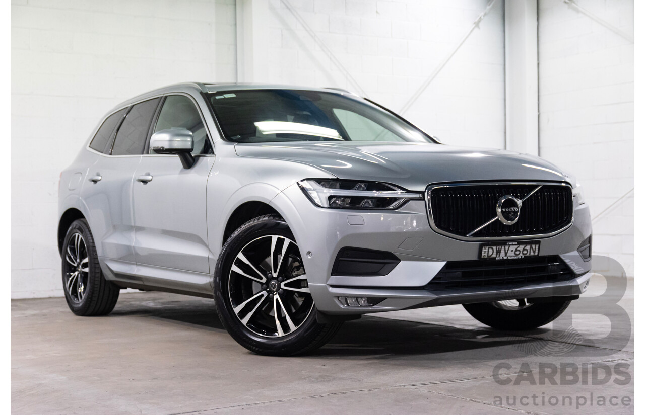 06/2018 Volvo Xc60 D4 MOMENTUM (AWD) AWD 246 MY19 4D Wagon Electric Silver Diesel Turbo 2.0L