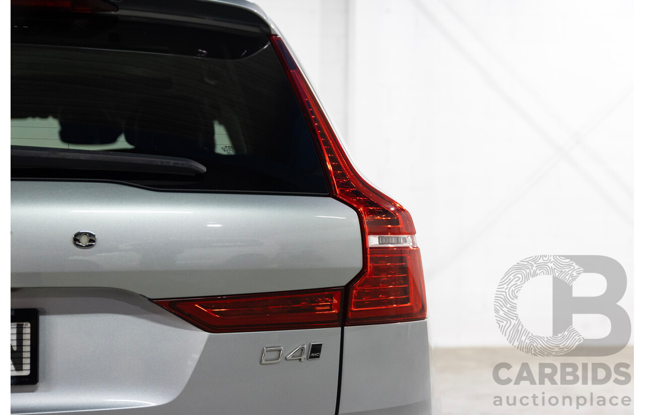 06/2018 Volvo Xc60 D4 MOMENTUM (AWD) AWD 246 MY19 4D Wagon Electric Silver Diesel Turbo 2.0L