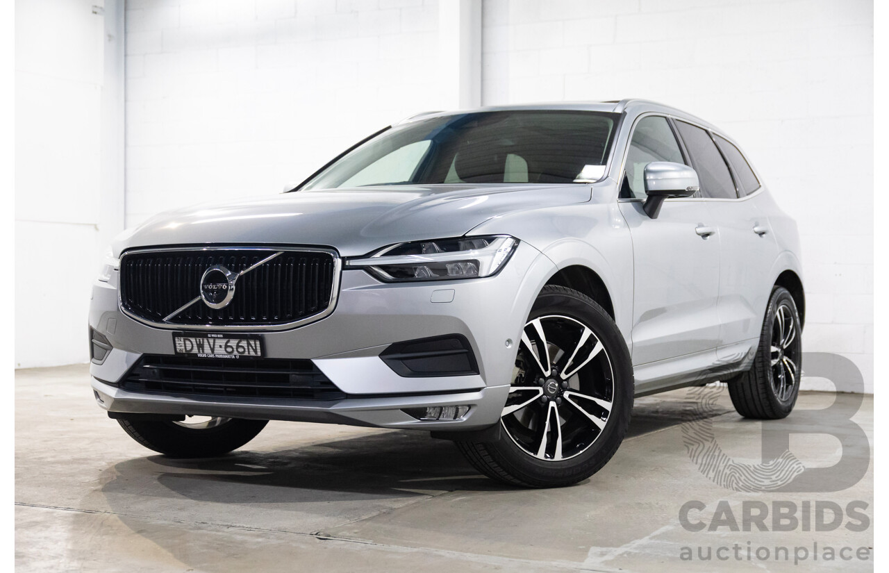 06/2018 Volvo Xc60 D4 MOMENTUM (AWD) AWD 246 MY19 4D Wagon Electric Silver Diesel Turbo 2.0L