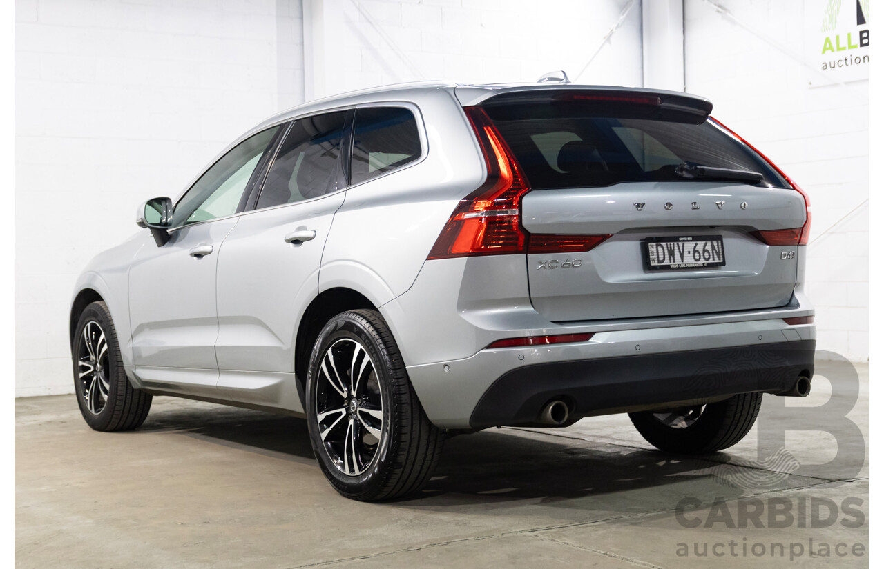 06/2018 Volvo Xc60 D4 MOMENTUM (AWD) AWD 246 MY19 4D Wagon Electric Silver Diesel Turbo 2.0L