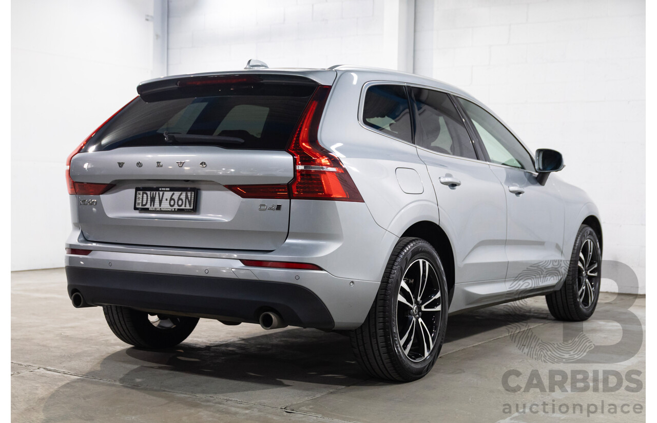06/2018 Volvo Xc60 D4 MOMENTUM (AWD) AWD 246 MY19 4D Wagon Electric Silver Diesel Turbo 2.0L