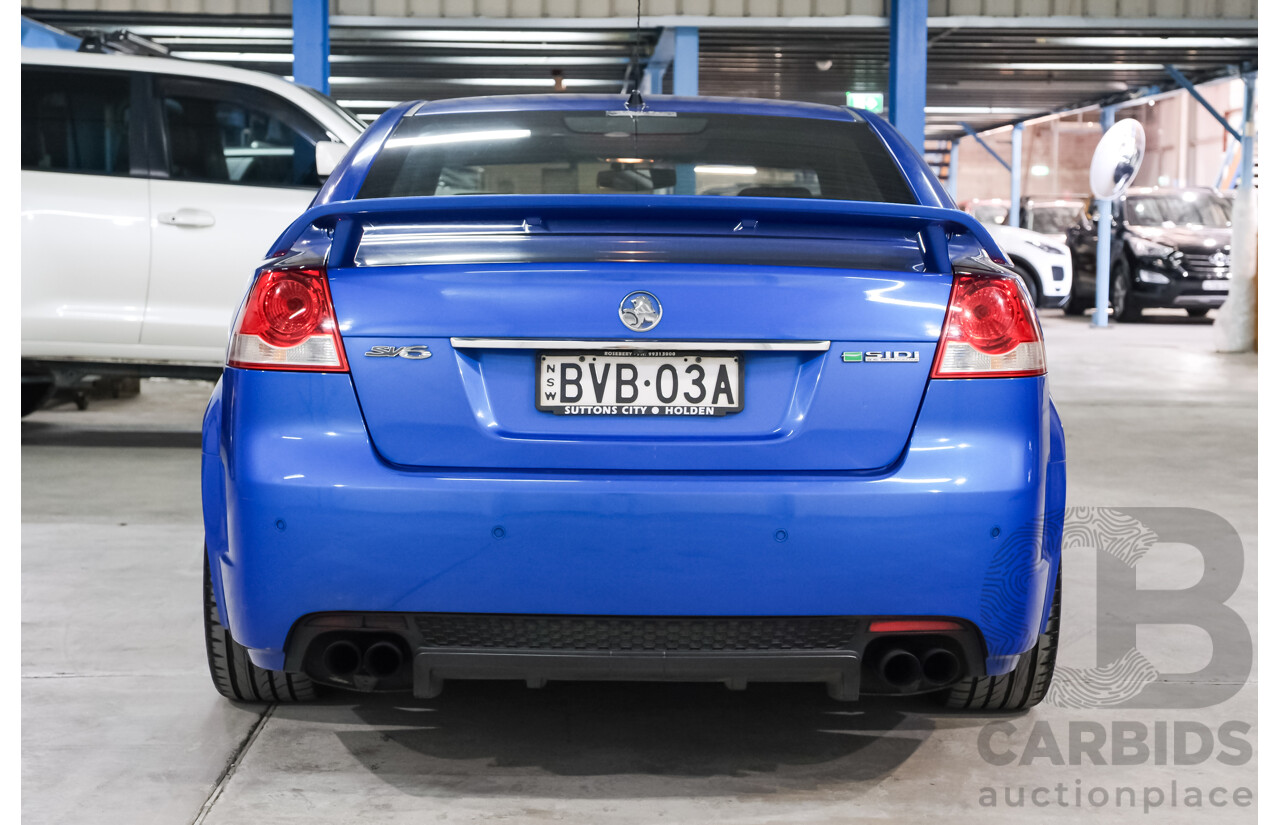 12/2010 Holden Commodore SV6 VE II 4d Sedan Voodoo Blue 3.6L