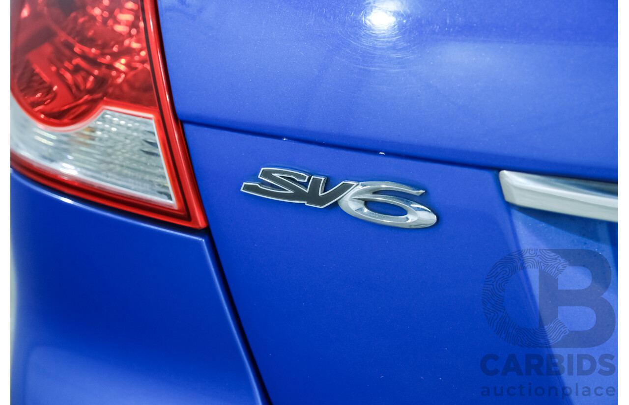 12/2010 Holden Commodore SV6 VE II 4d Sedan Voodoo Blue 3.6L