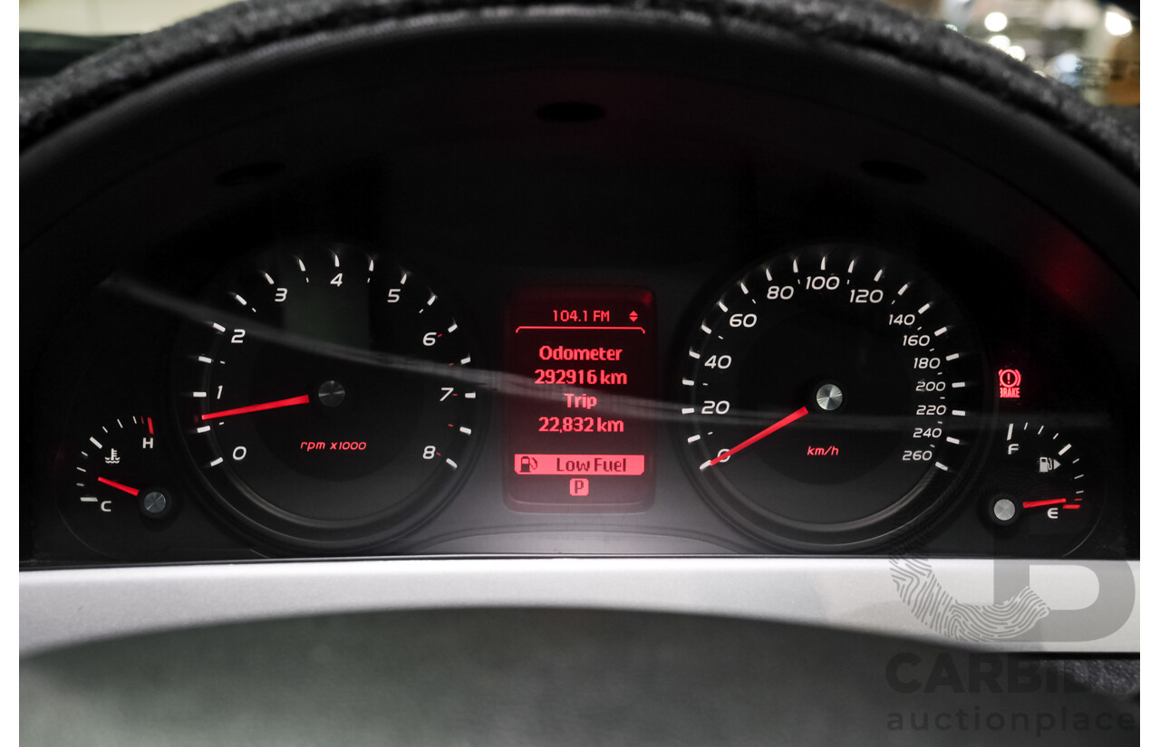 12/2010 Holden Commodore SV6 VE II 4d Sedan Voodoo Blue 3.6L