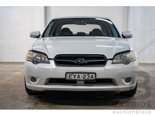 1661472 · 01/2004 Subaru Liberty 2.5i Luxury MY04 4d Sedan White 2.5L