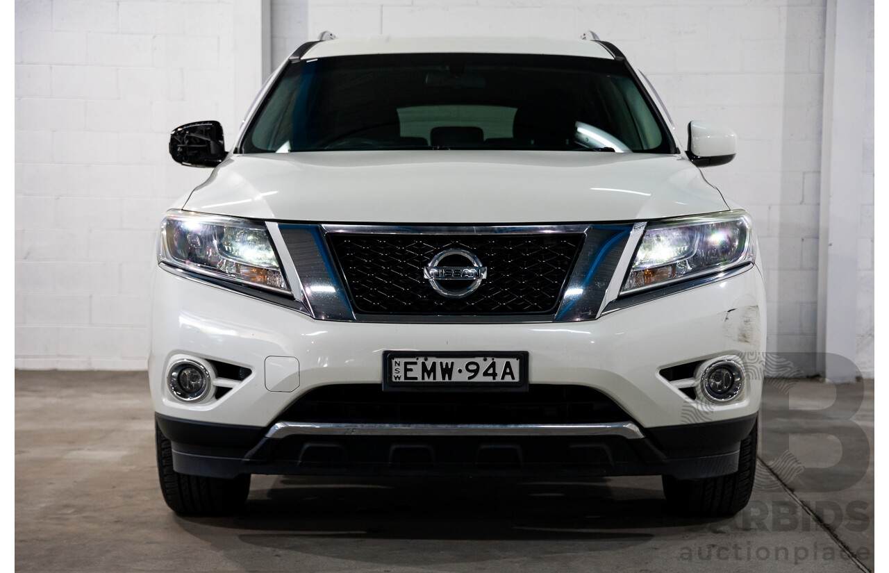 07/2016 Nissan Pathfinder ST R52 MY15 Upgrade 4d Wagon White 3.5L