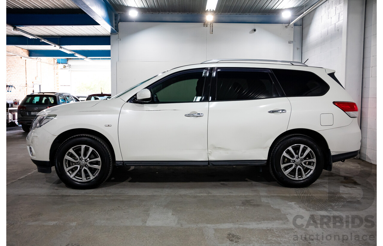 07/2016 Nissan Pathfinder ST R52 MY15 Upgrade 4d Wagon White 3.5L