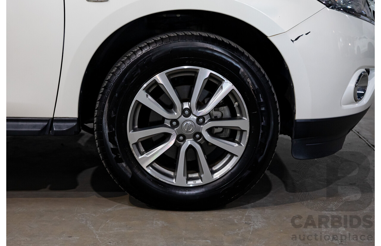07/2016 Nissan Pathfinder ST R52 MY15 Upgrade 4d Wagon White 3.5L