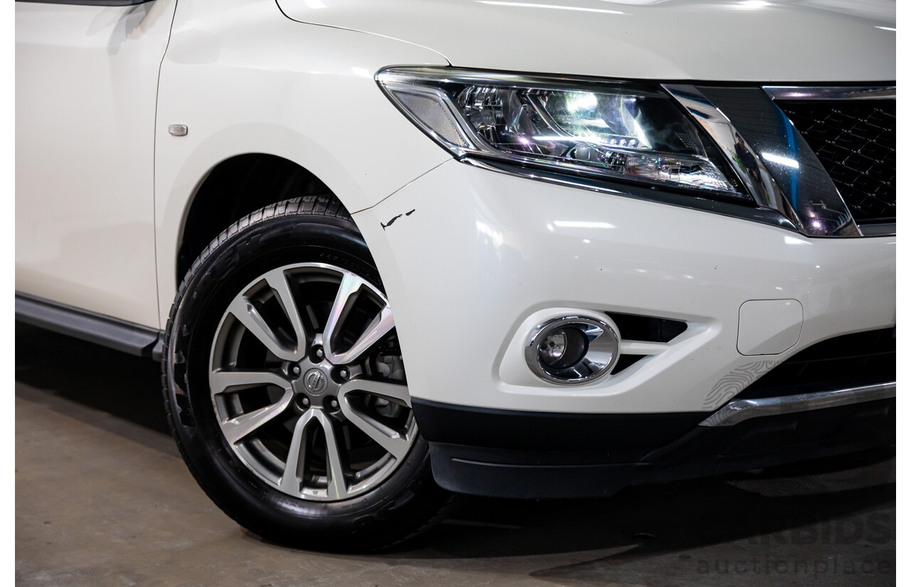 07/2016 Nissan Pathfinder ST R52 MY15 Upgrade 4d Wagon White 3.5L
