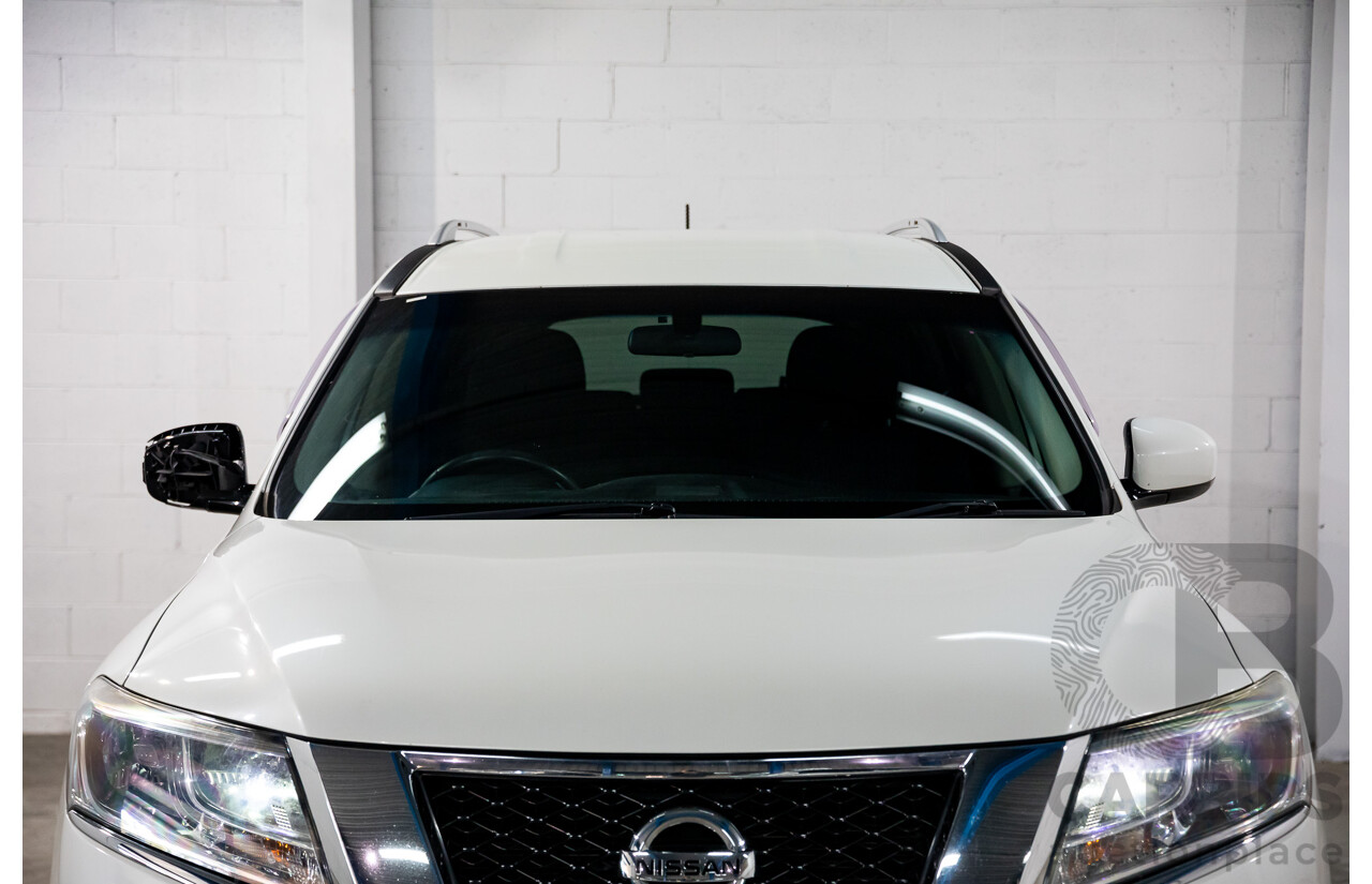 07/2016 Nissan Pathfinder ST R52 MY15 Upgrade 4d Wagon White 3.5L