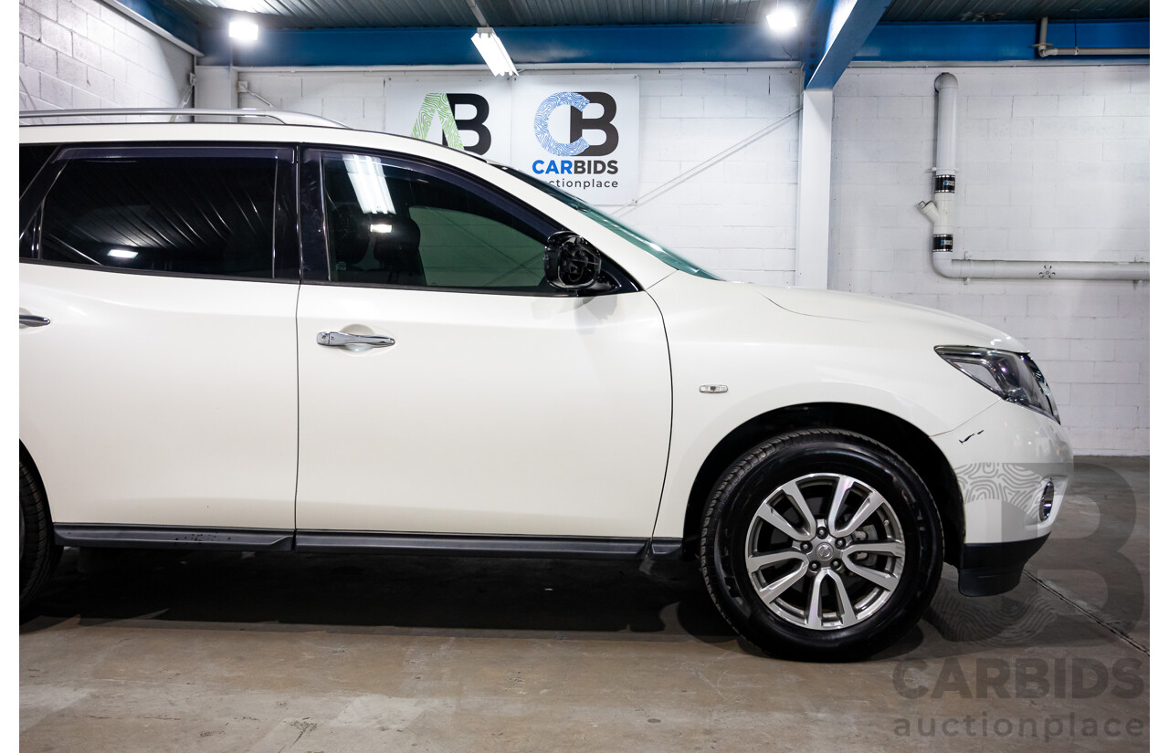 07/2016 Nissan Pathfinder ST R52 MY15 Upgrade 4d Wagon White 3.5L