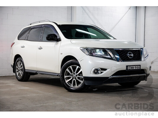 07/2016 Nissan Pathfinder ST (FWD) R52 MY15 Upgrade 4d Wagon White 3.5L