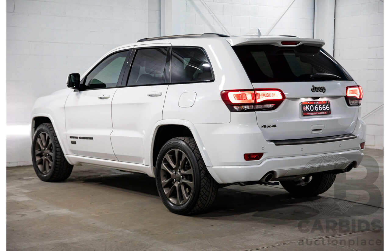 07/2016 Jeep Grand Cherokee 75TH ANNIVERSARY WK MY16 4D Wagon White 3.6L
