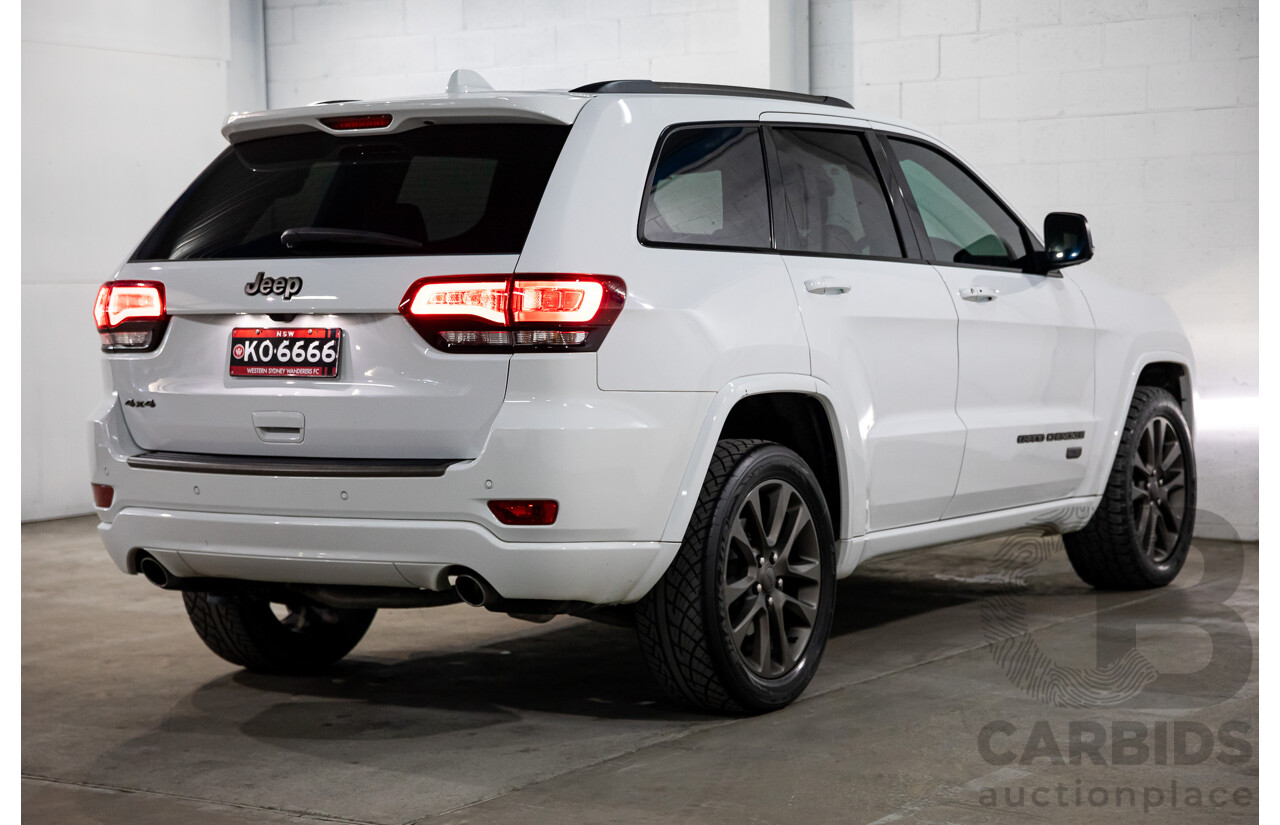 07/2016 Jeep Grand Cherokee 75TH ANNIVERSARY WK MY16 4D Wagon White 3.6L