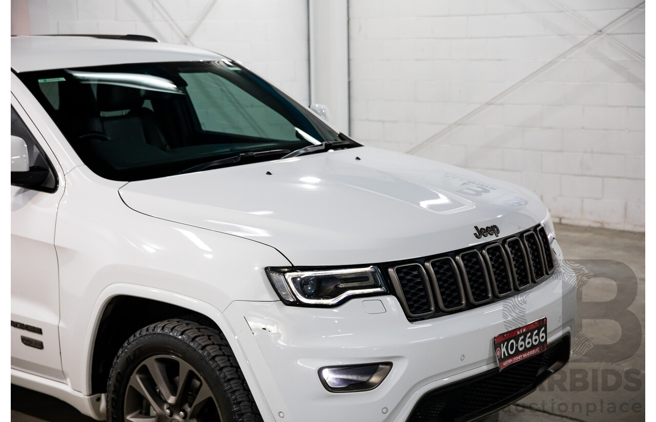 07/2016 Jeep Grand Cherokee 75TH ANNIVERSARY WK MY16 4D Wagon White 3.6L