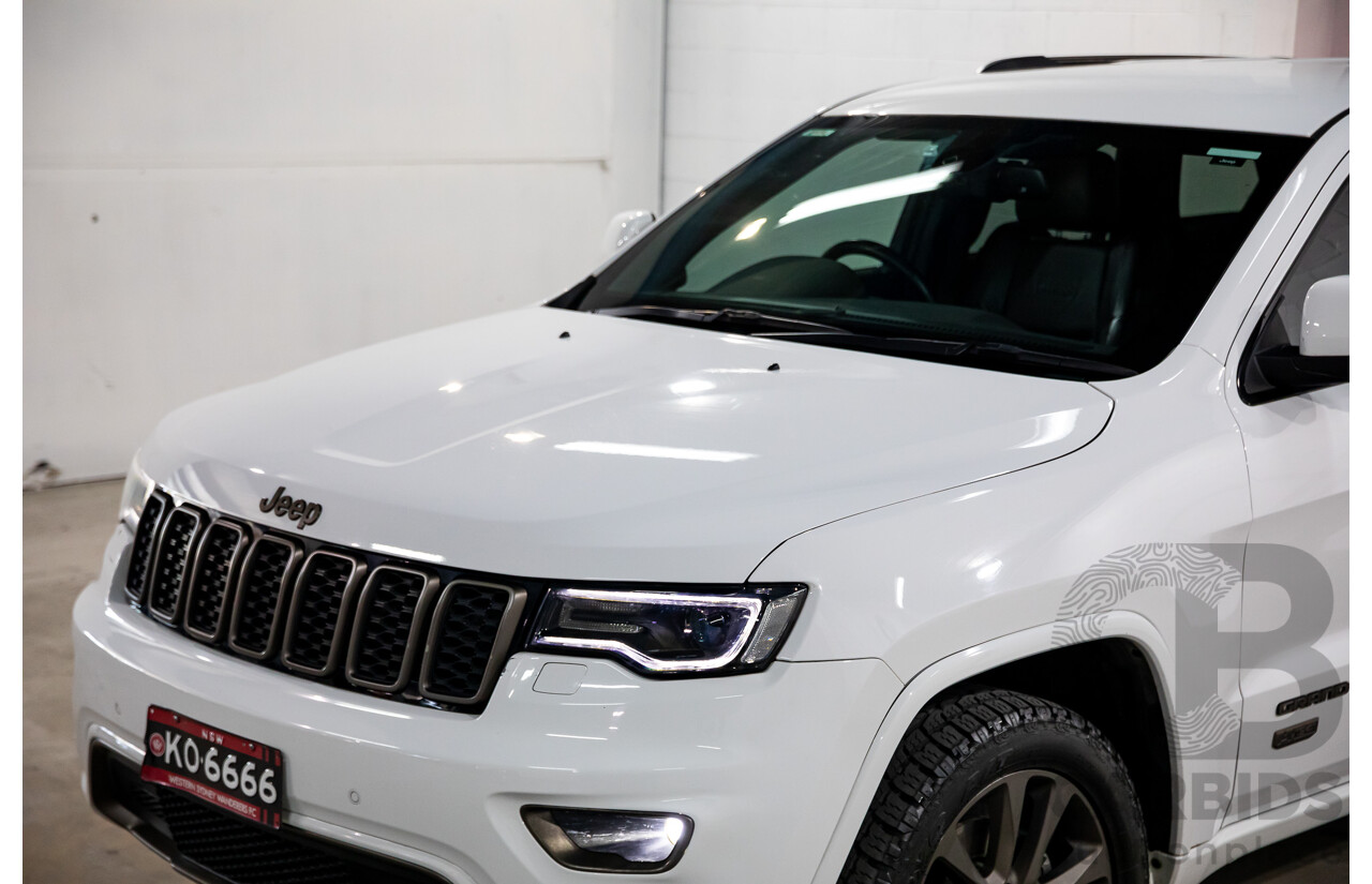 07/2016 Jeep Grand Cherokee 75TH ANNIVERSARY WK MY16 4D Wagon White 3.6L