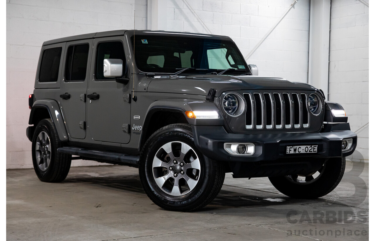 01/2020 Jeep Wrangler Overland JL MY20 2D Hardtop Sting Grey 3.6L