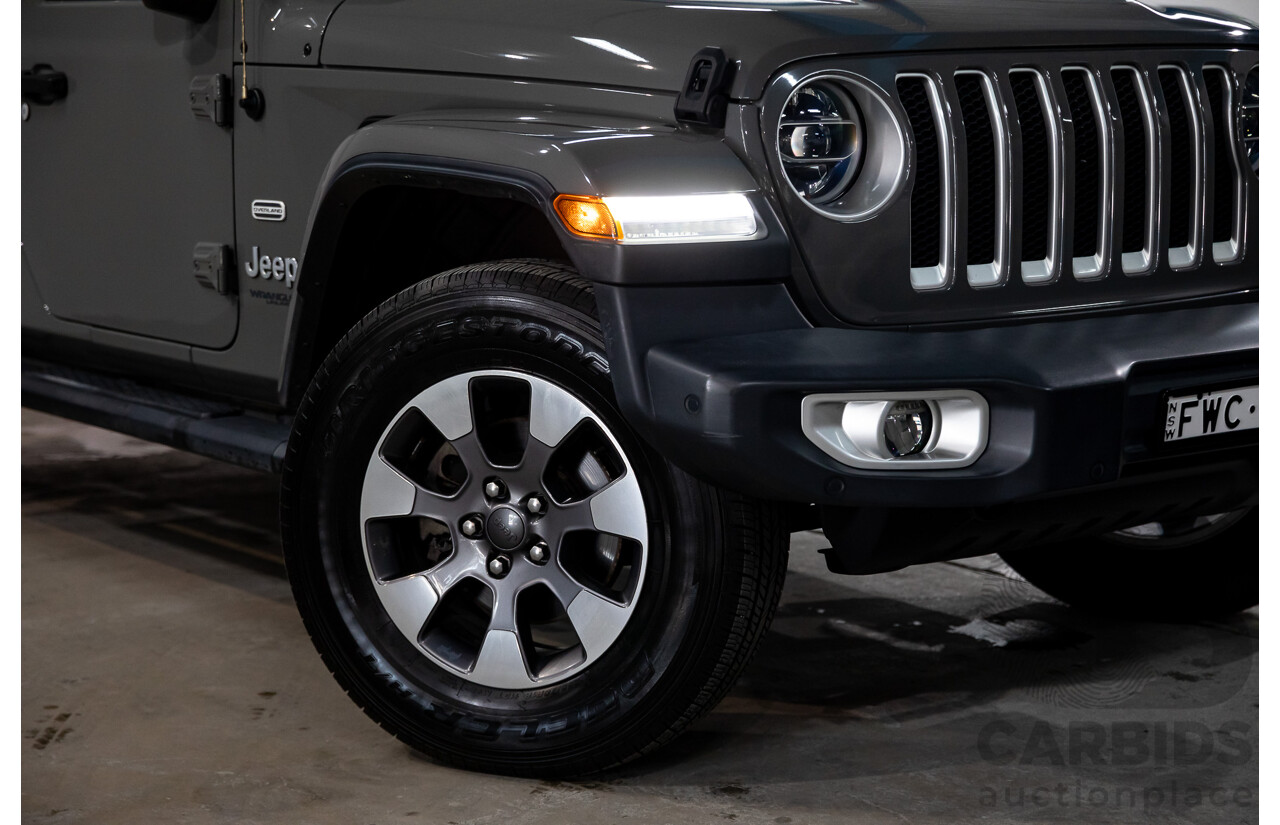 01/2020 Jeep Wrangler Overland JL MY20 2D Hardtop Sting Grey 3.6L
