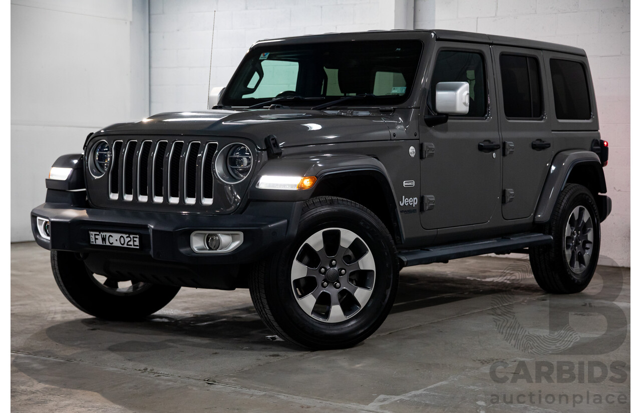 01/2020 Jeep Wrangler Overland JL MY20 2D Hardtop Sting Grey 3.6L