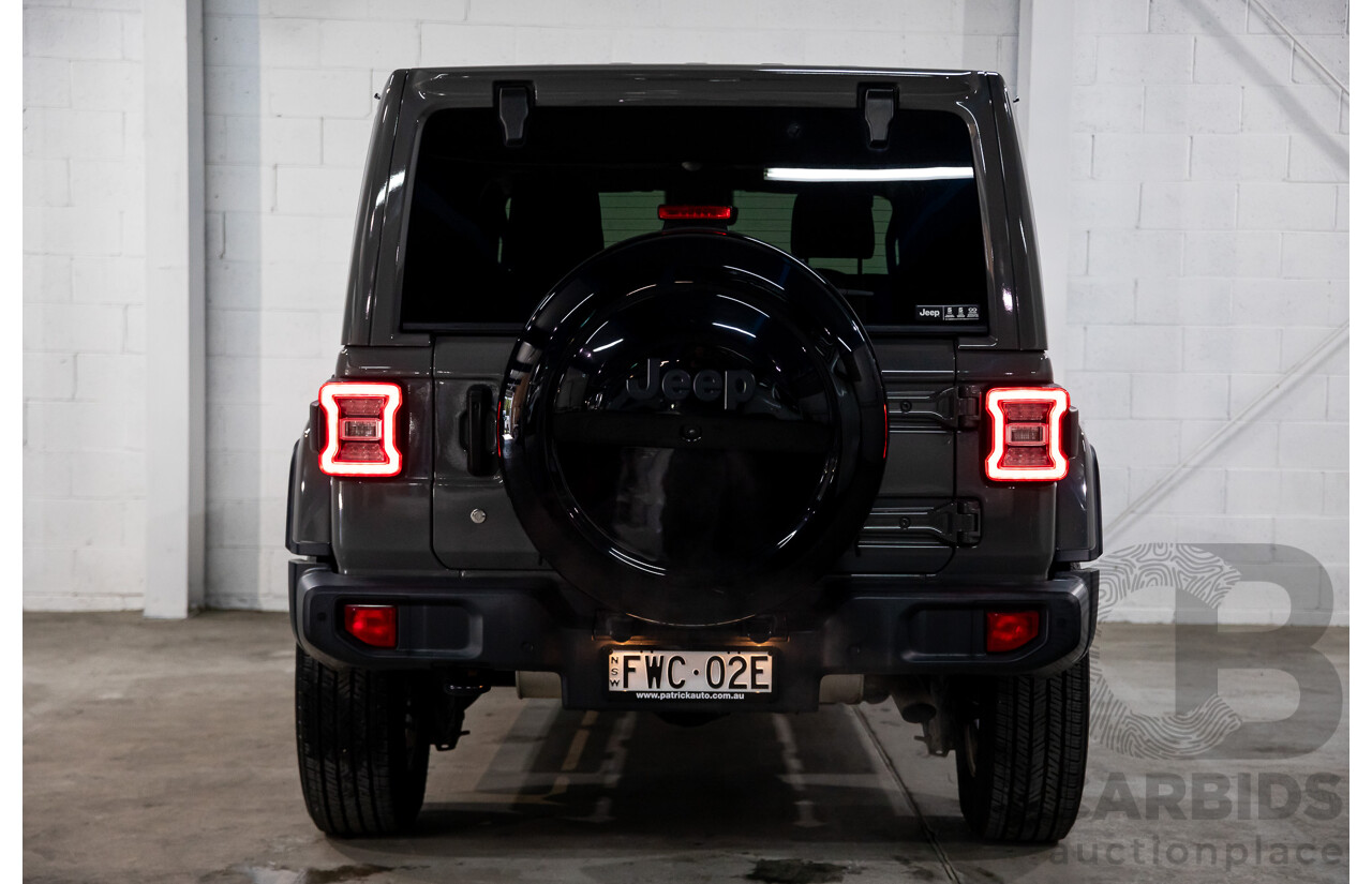 01/2020 Jeep Wrangler Overland JL MY20 2D Hardtop Sting Grey 3.6L