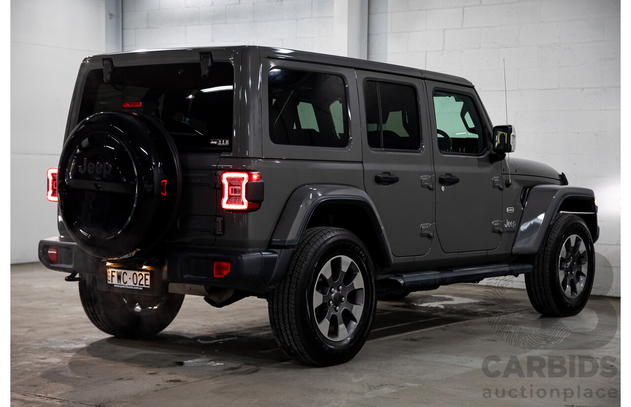 01/2020 Jeep Wrangler Overland JL MY20 2D Hardtop Sting Grey 3.6L