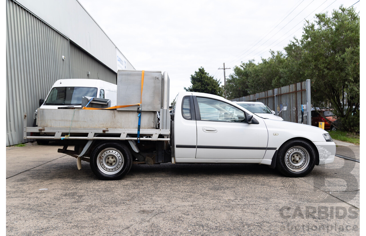 01/2007 Ford Falcon XL (LPG) RWD BF MKII C/Chas Winter White 4.0L