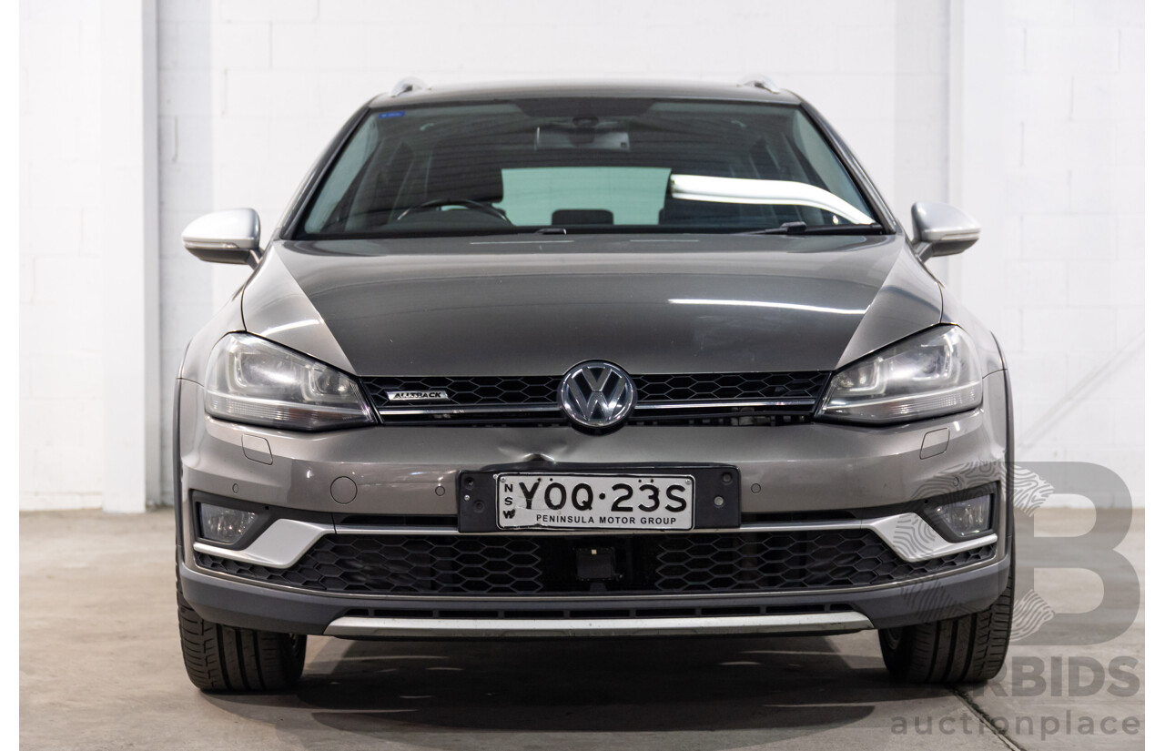 02/2016 Volkswagen Golf ALLTRACK 132 TSI AWD AU MY16 4D Wagon Limestone Grey Metallic Turbo 1.8L