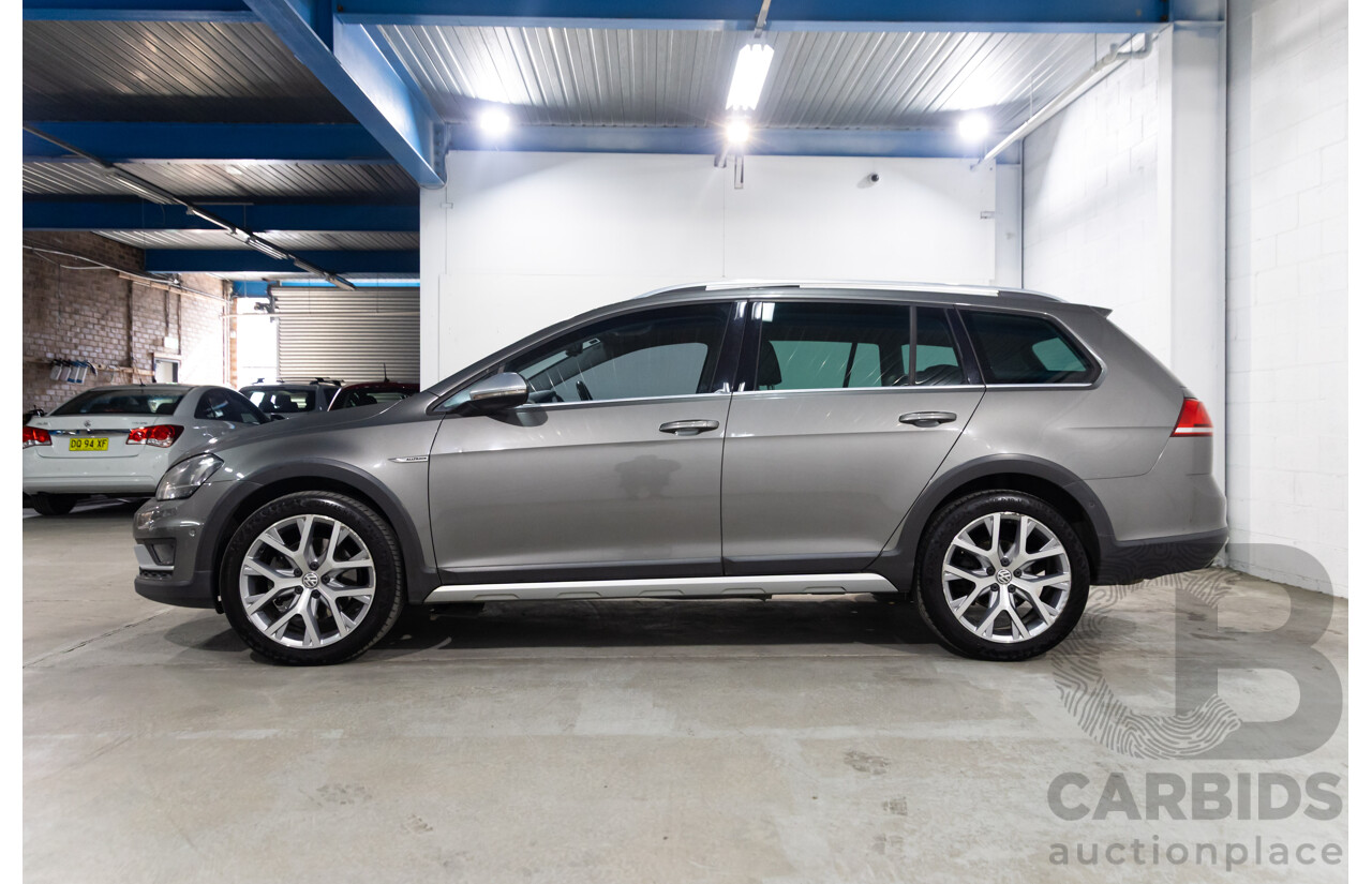 02/2016 Volkswagen Golf ALLTRACK 132 TSI AWD AU MY16 4D Wagon Limestone Grey Metallic Turbo 1.8L