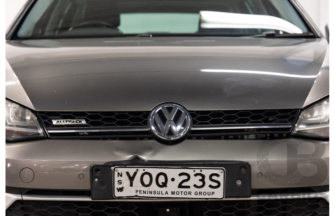 02/2016 Volkswagen Golf ALLTRACK 132 TSI AWD AU MY16 4D Wagon Limestone Grey Metallic Turbo 1.8L