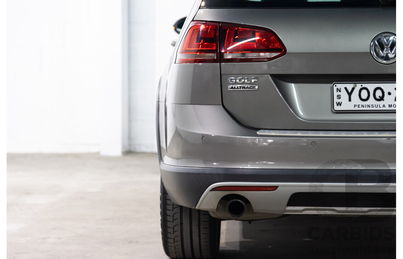 02/2016 Volkswagen Golf ALLTRACK 132 TSI AWD AU MY16 4D Wagon Limestone Grey Metallic Turbo 1.8L