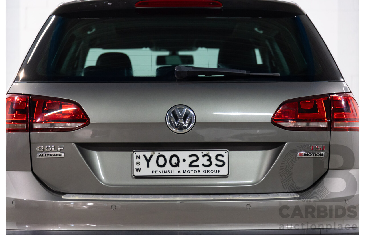 02/2016 Volkswagen Golf ALLTRACK 132 TSI AWD AU MY16 4D Wagon Limestone Grey Metallic Turbo 1.8L