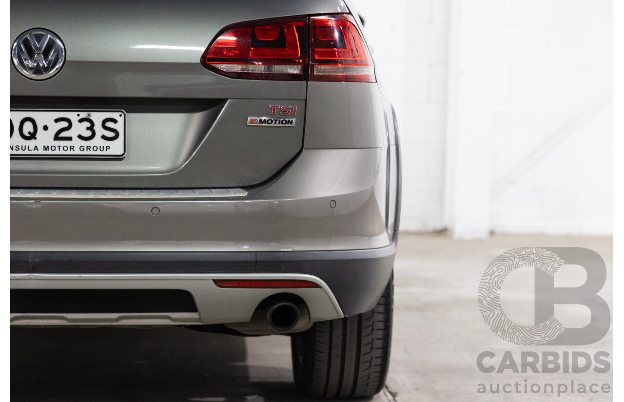 02/2016 Volkswagen Golf ALLTRACK 132 TSI AWD AU MY16 4D Wagon Limestone Grey Metallic Turbo 1.8L