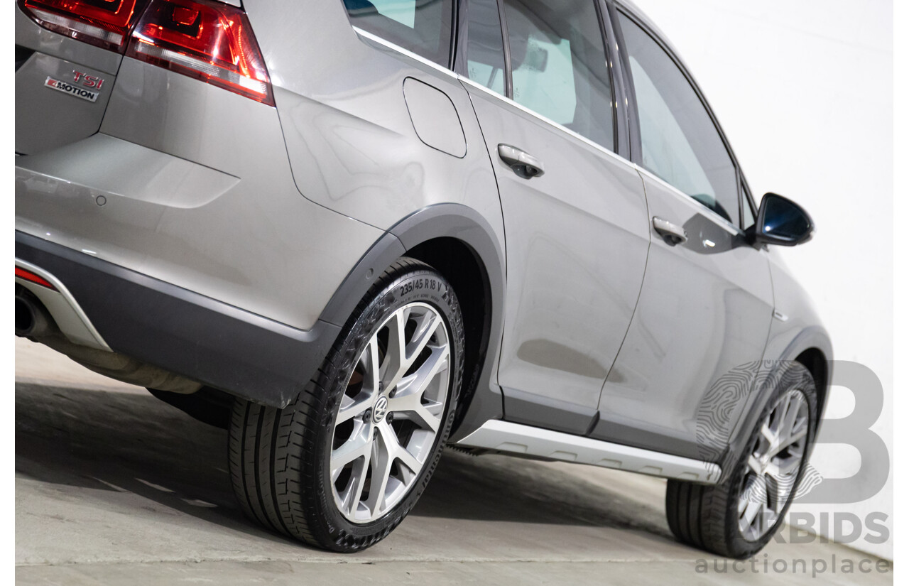 02/2016 Volkswagen Golf ALLTRACK 132 TSI AWD AU MY16 4D Wagon Limestone Grey Metallic Turbo 1.8L