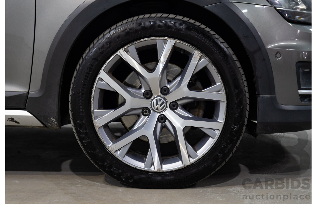 02/2016 Volkswagen Golf ALLTRACK 132 TSI AWD AU MY16 4D Wagon Limestone Grey Metallic Turbo 1.8L