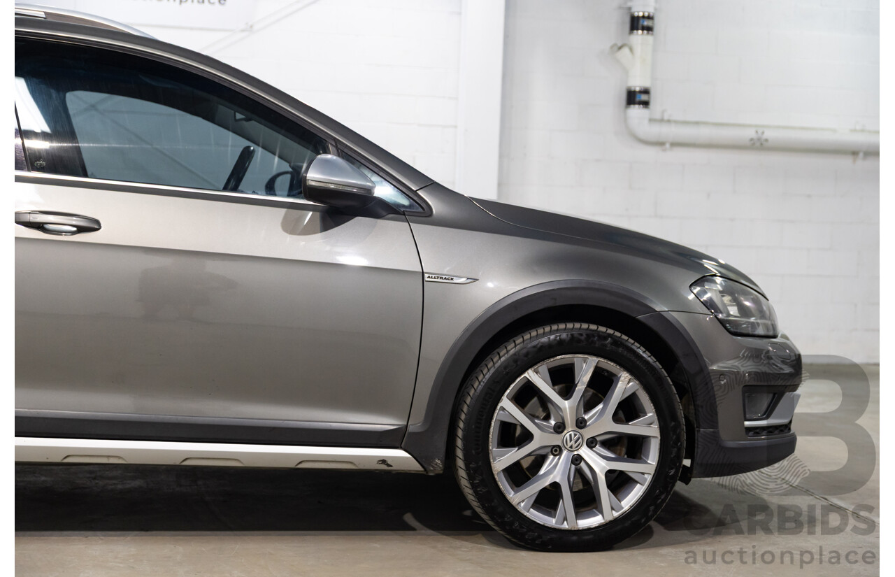 02/2016 Volkswagen Golf ALLTRACK 132 TSI AWD AU MY16 4D Wagon Limestone Grey Metallic Turbo 1.8L