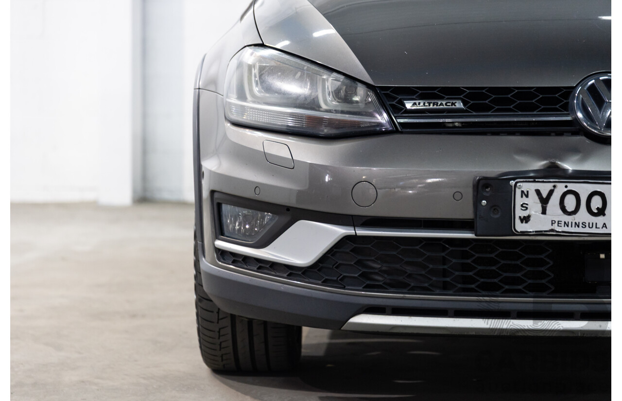 02/2016 Volkswagen Golf ALLTRACK 132 TSI AWD AU MY16 4D Wagon Limestone Grey Metallic Turbo 1.8L