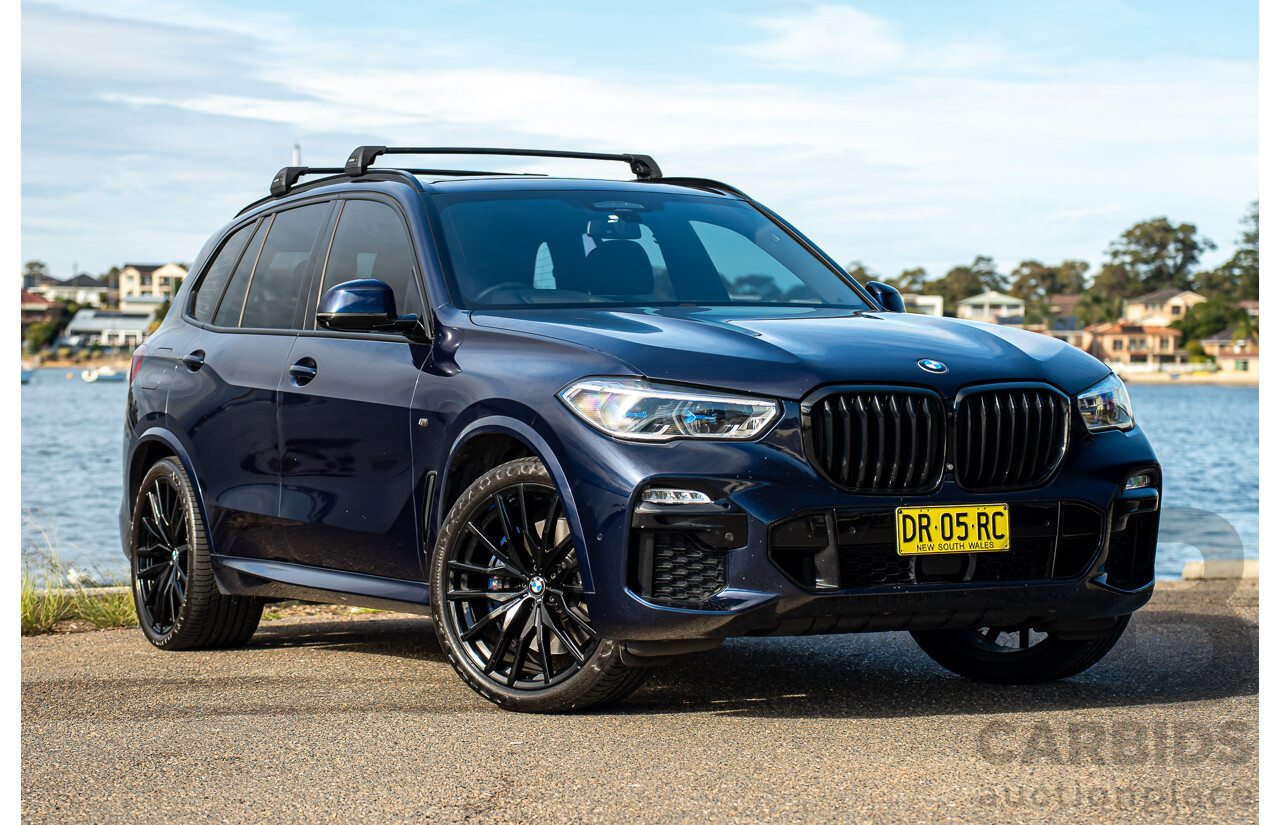 05/2021 BMW X5 M50i AWD G05 4D Wagon Tansanit Blue Metallic Twin Turbo 4.4L V8