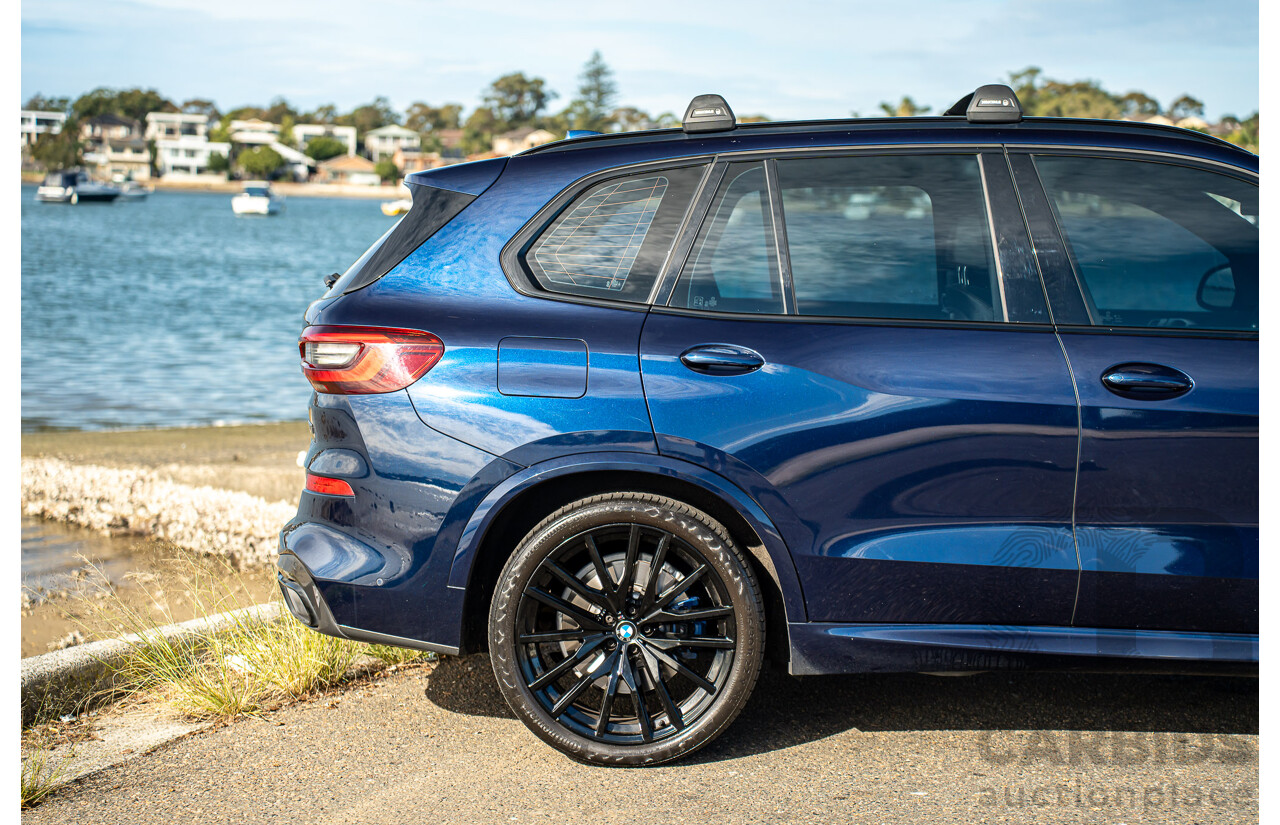 05/2021 BMW X5 M50i AWD G05 4D Wagon Tansanit Blue Metallic Twin Turbo 4.4L V8