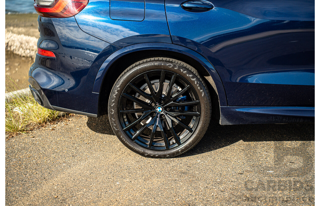 05/2021 BMW X5 M50i AWD G05 4D Wagon Tansanit Blue Metallic Twin Turbo 4.4L V8