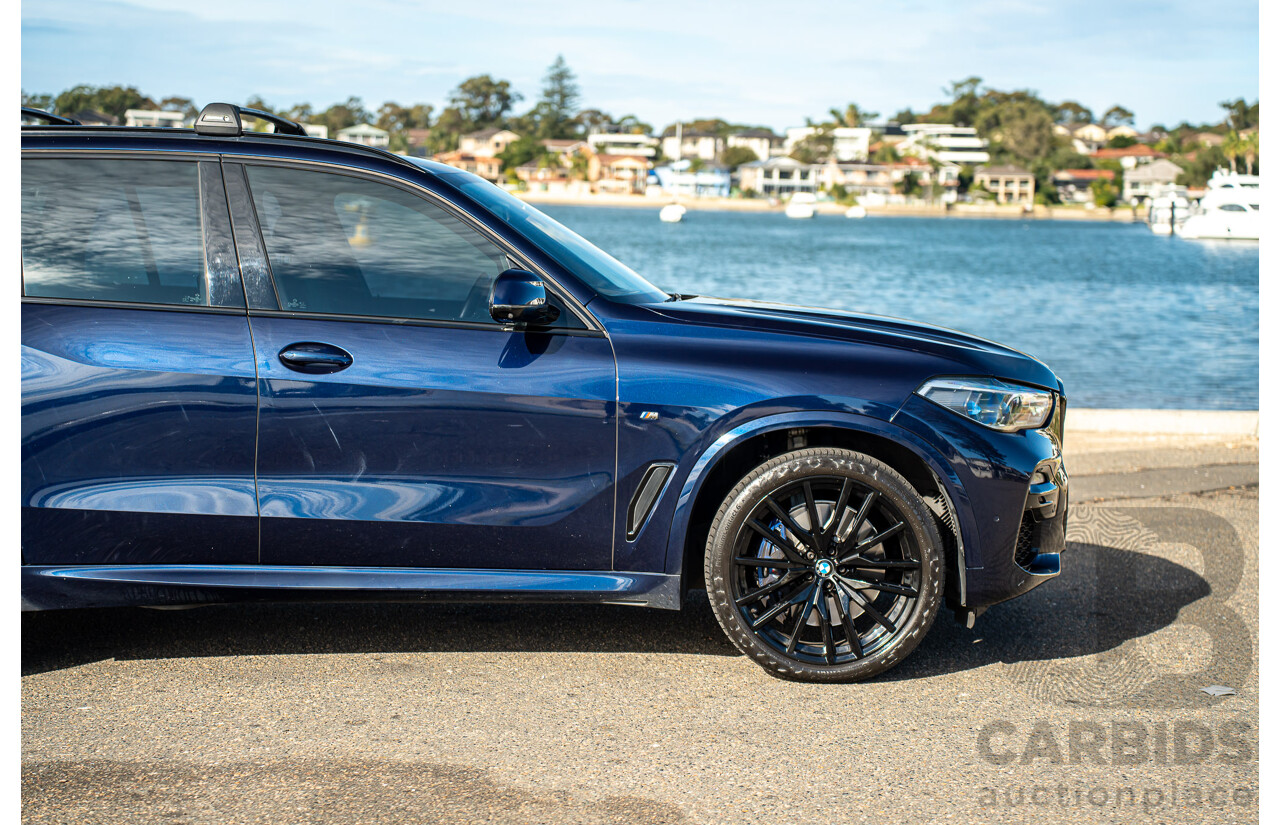 05/2021 BMW X5 M50i AWD G05 4D Wagon Tansanit Blue Metallic Twin Turbo 4.4L V8
