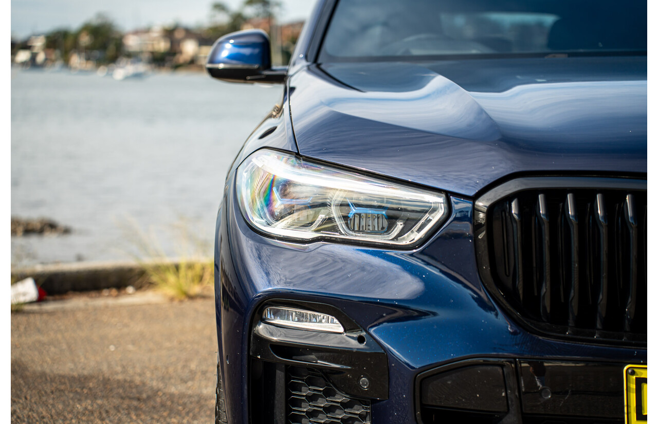 05/2021 BMW X5 M50i AWD G05 4D Wagon Tansanit Blue Metallic Twin Turbo 4.4L V8