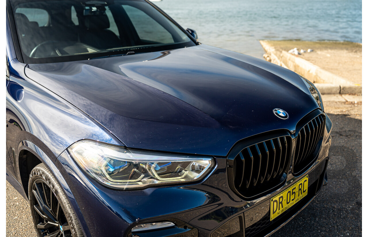 05/2021 BMW X5 M50i AWD G05 4D Wagon Tansanit Blue Metallic Twin Turbo 4.4L V8
