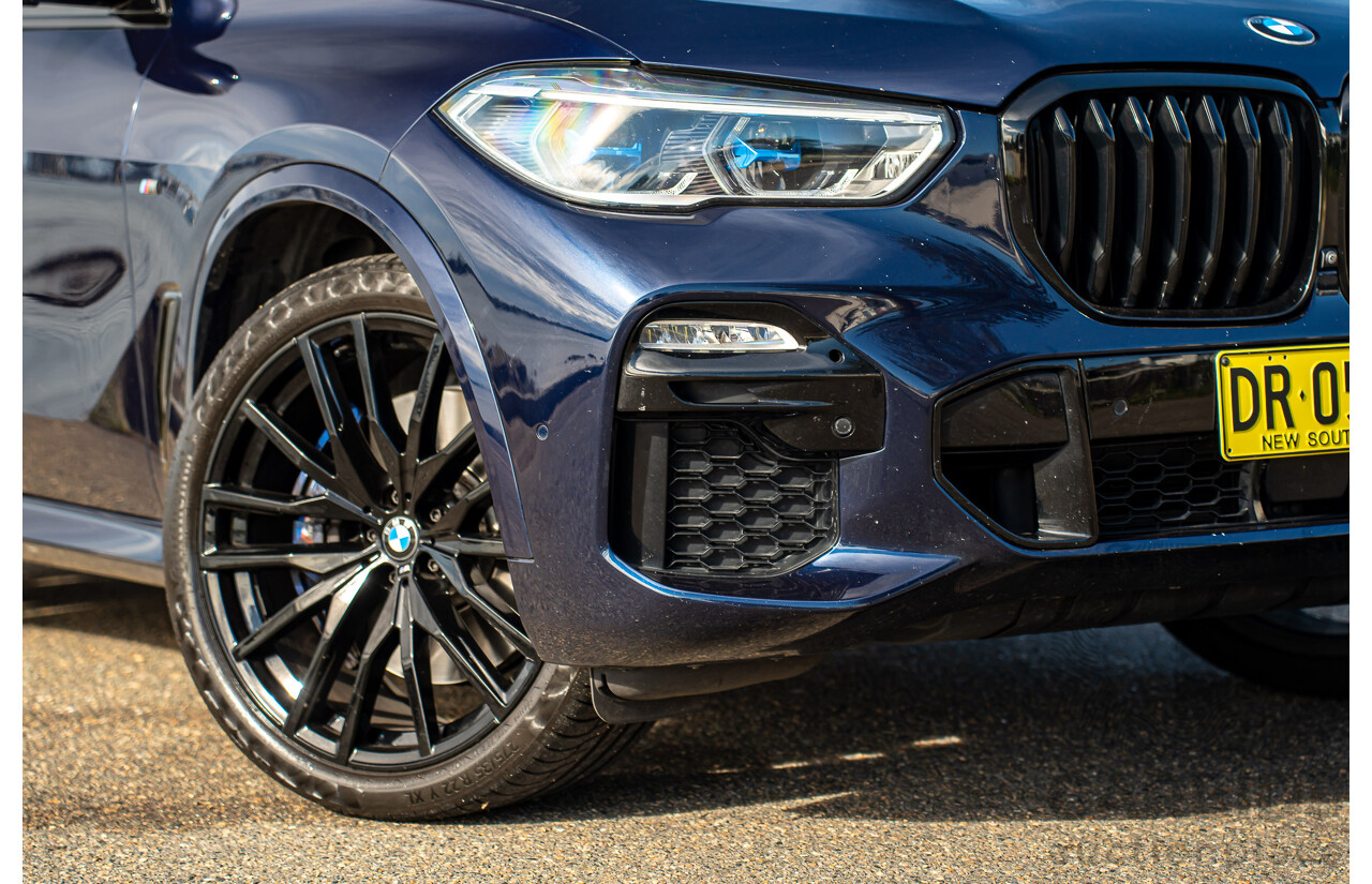 05/2021 BMW X5 M50i AWD G05 4D Wagon Tansanit Blue Metallic Twin Turbo 4.4L V8