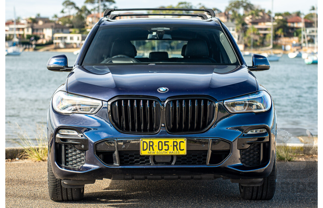 05/2021 BMW X5 M50i AWD G05 4D Wagon Tansanit Blue Metallic Twin Turbo 4.4L V8