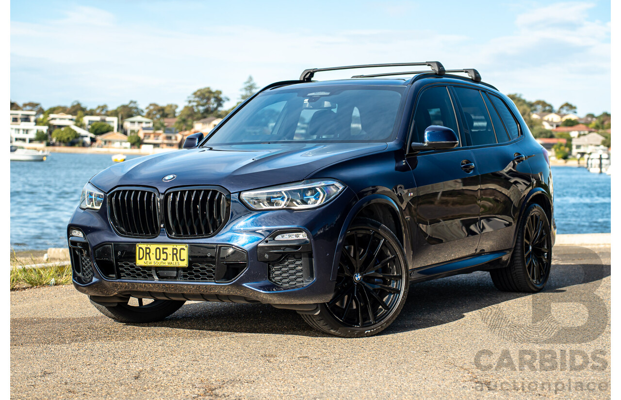 05/2021 BMW X5 M50i AWD G05 4D Wagon Tansanit Blue Metallic Twin Turbo 4.4L V8