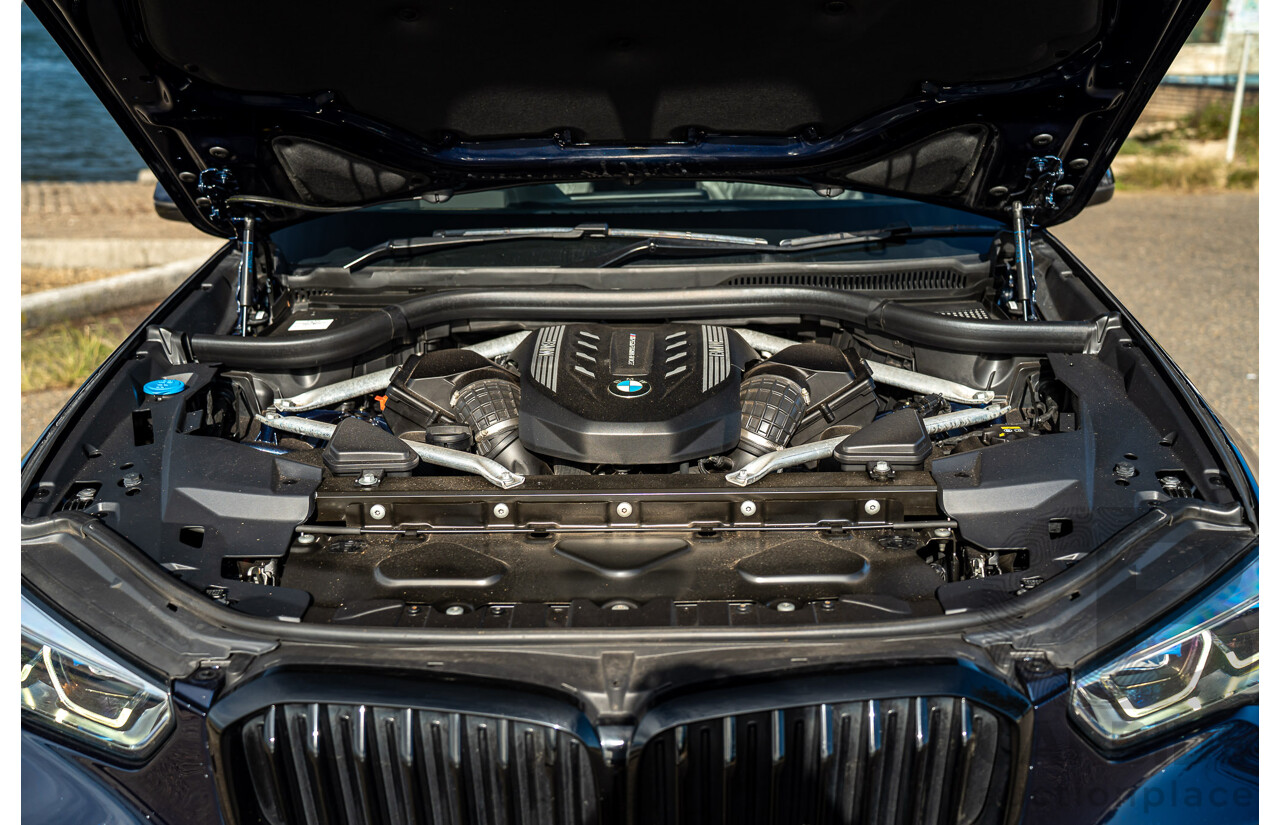 05/2021 BMW X5 M50i AWD G05 4D Wagon Tansanit Blue Metallic Twin Turbo 4.4L V8